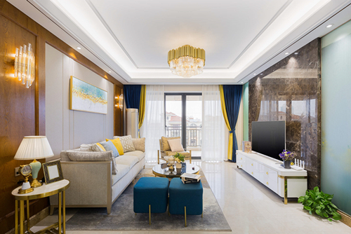 ?？谑芯G城桃李春風(fēng)現(xiàn)代簡(jiǎn)約風(fēng)格三居室裝修案例