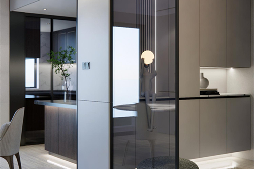 江門市寶麗花園現(xiàn)代風格三居室裝修案例