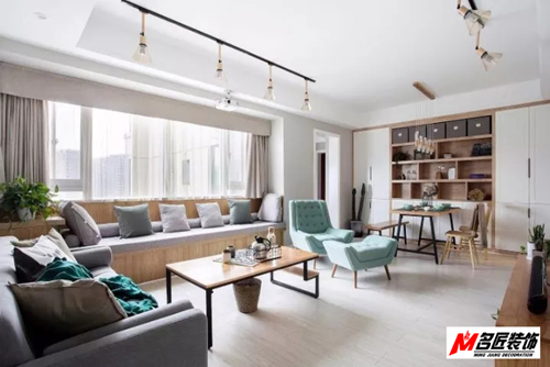 江門市珠江國(guó)際新城現(xiàn)代簡(jiǎn)約風(fēng)格三居室裝修案例