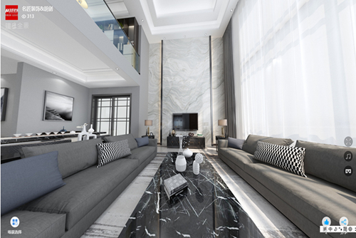 清遠(yuǎn)市云山詩意現(xiàn)代簡(jiǎn)約風(fēng)格別墅裝修案例