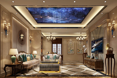 清遠市臥龍五洲世紀(jì)城歐式風(fēng)格別墅裝修案例