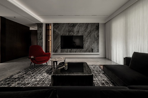 中山市中海龍灣國際現(xiàn)代風格三居室裝修案例