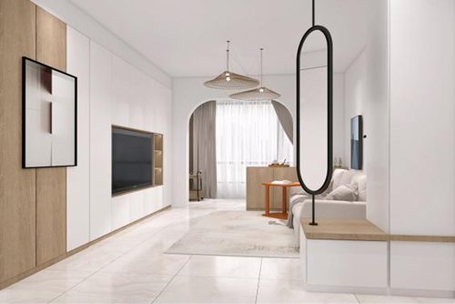 汕頭市旭盛園現(xiàn)代簡約風(fēng)格三居室裝修案例