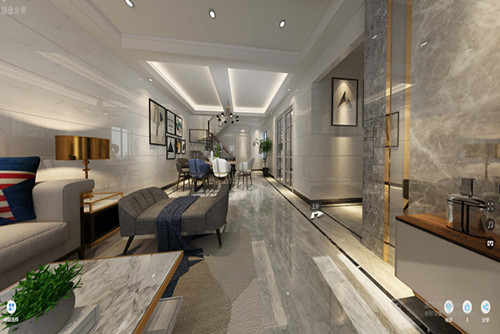 廣州市怡港花園輕奢風(fēng)格復(fù)式裝修案例