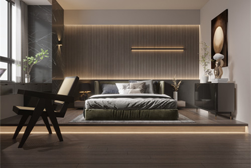 中山市健康花城輕奢風(fēng)格三居室裝修案例