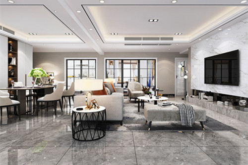 中山市君華新城現(xiàn)代簡約風(fēng)格四居室裝修案例