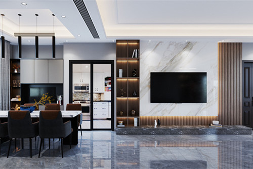 中山市星際豪庭現(xiàn)代簡約風(fēng)格四居室裝修案例