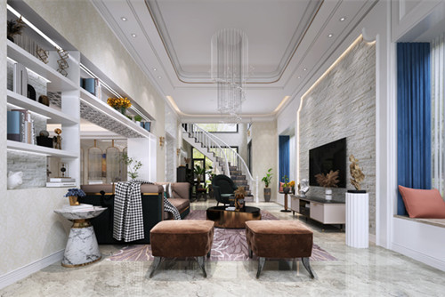 中山市雅居樂星玥新中式風(fēng)格別墅裝修案例