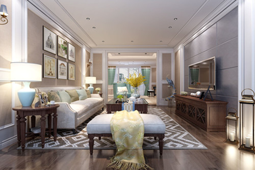 潮州市柏嘉名庭新中式風格復式裝修案例