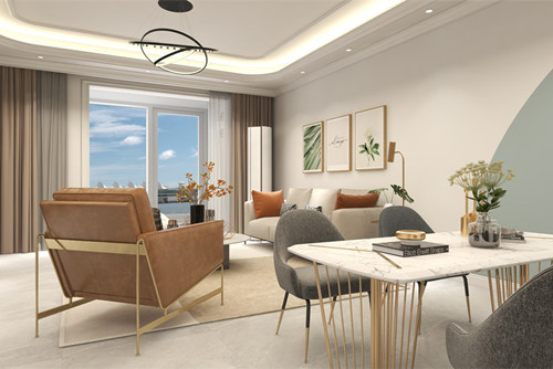 ?？谑胁擦治髟番F(xiàn)代簡約風(fēng)格三居室裝修案例