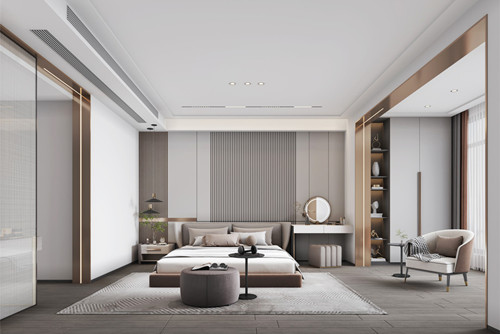 ?？谑心蠂崴钩禽p奢風(fēng)格三居室裝修案例