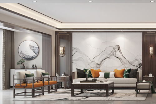 ?？谑斜＠醒牒０缎轮惺斤L(fēng)格四居室裝修案例