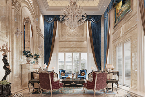 ?？谑袨I江世紀(jì)佳城北區(qū)歐式風(fēng)格別墅裝修案例