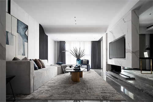?？谑泻？谌A潤(rùn)中心現(xiàn)代簡(jiǎn)約風(fēng)格三居室裝修案例