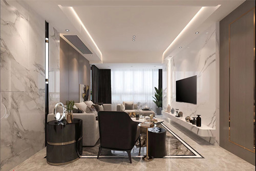 莆田市莆陽西路小區(qū)現(xiàn)代簡約風格四居室裝修案例