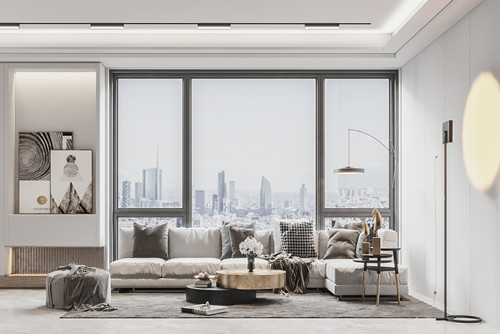 廣州市遠(yuǎn)洋招商保利東灣現(xiàn)代簡約風(fēng)格三居室裝修案例