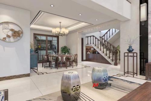 陽(yáng)江市正德玥瓏灣混搭四居室裝修案例