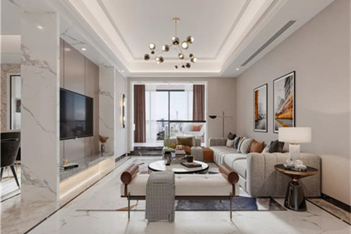 潮州市柏嘉名庭現代簡約風格三居室裝修案例