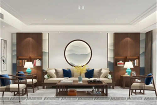 潮州市柏嘉名庭新中式風格五居室裝修案例