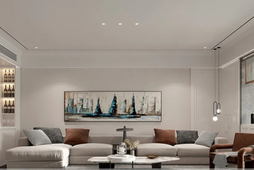 潮州市濱江雅居輕奢風格三居室裝修案例