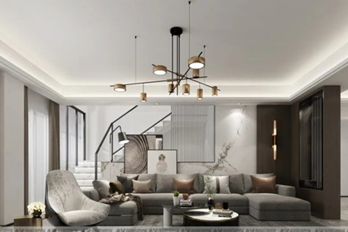 潮州市半小區(qū)現代簡約風格四居室裝修案例