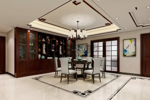 合肥市禹洲·郎溪上里美式風(fēng)格三居室裝修案例