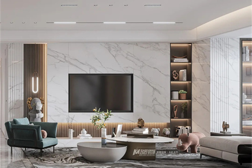 汕頭市林語苑現(xiàn)代簡約風格四居室裝修案例