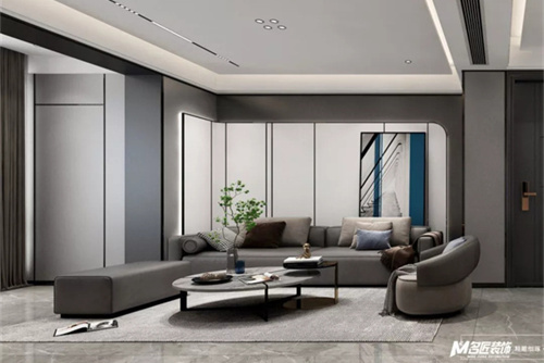 汕頭市海灣一城時(shí)代花園現(xiàn)代簡(jiǎn)約風(fēng)格四居室裝修案例